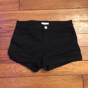 H&M Black mid-rise shorts, size 4